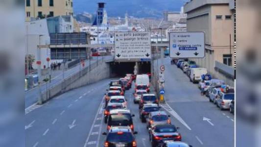 Genova: traffico intenso a ponente a seguito del presidio Fillea Cgil