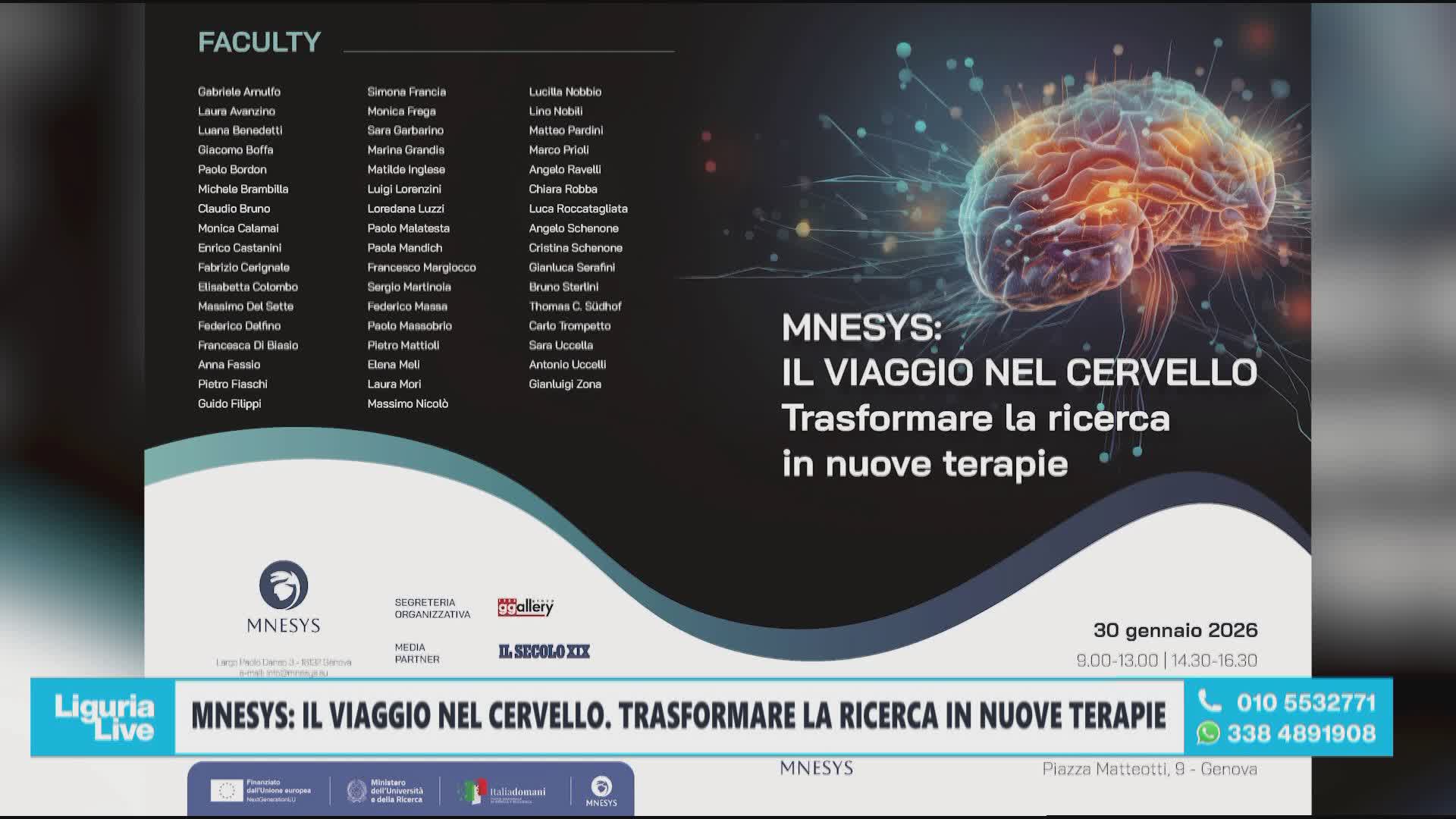 Castanini: "Mnesys racconta il futuro delle neuroscienze al Ducale"