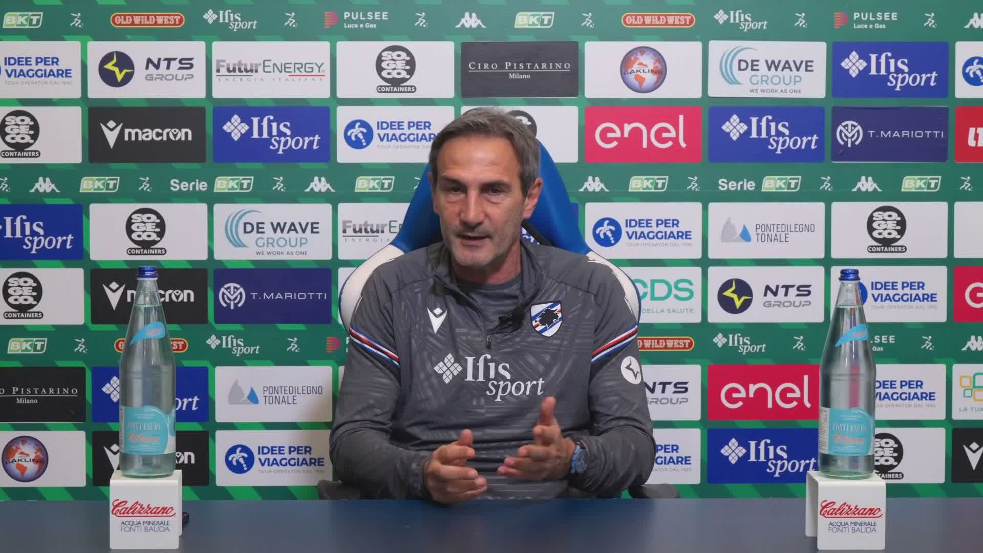 Sampdoria, Gregucci: "Peccato per l'andamento della gara. La punizione da cui è nato il 3-3 non c'era"