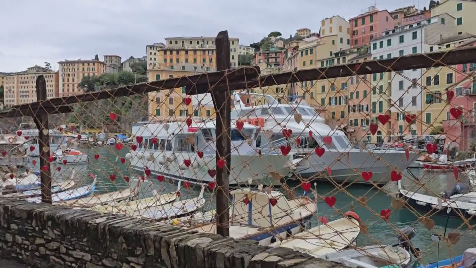 Camogli celebra San Valentino: torna la Rete dei Cuori e il piatto d’autore per gli innamorati