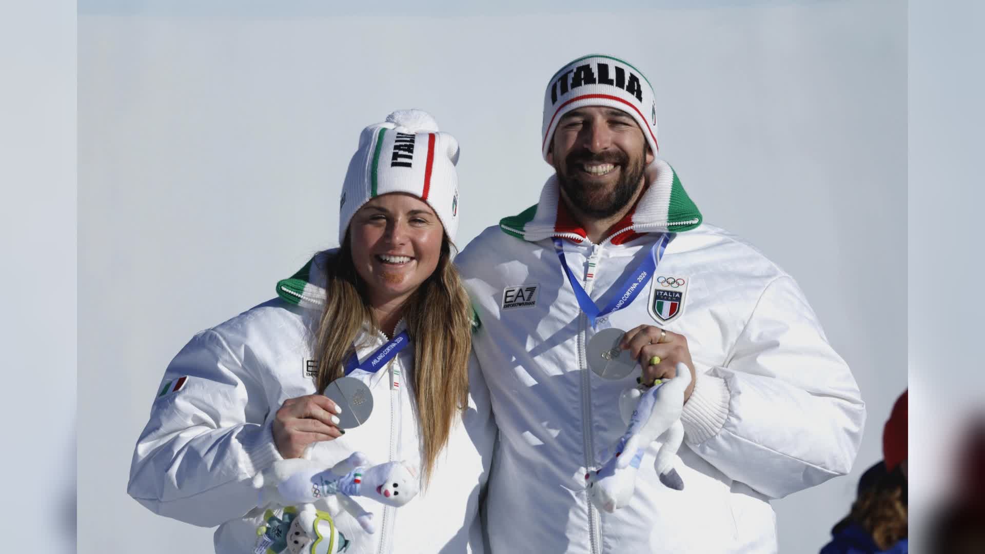 Olimpiadi invernali: il genovese Lorenzo Sommariva e Michela Moioli argento nello snowboard cross a squadre
