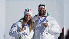 Olimpiadi invernali: il genovese Lorenzo Sommariva e Michela Moioli argento nello snowboard cross a squadre