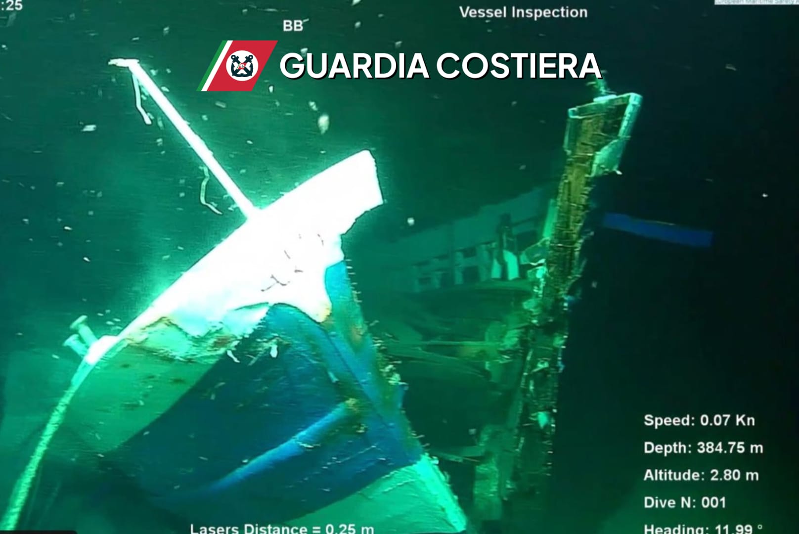 Portofino, ritrovato peschereccio affondato il 2 febbraio