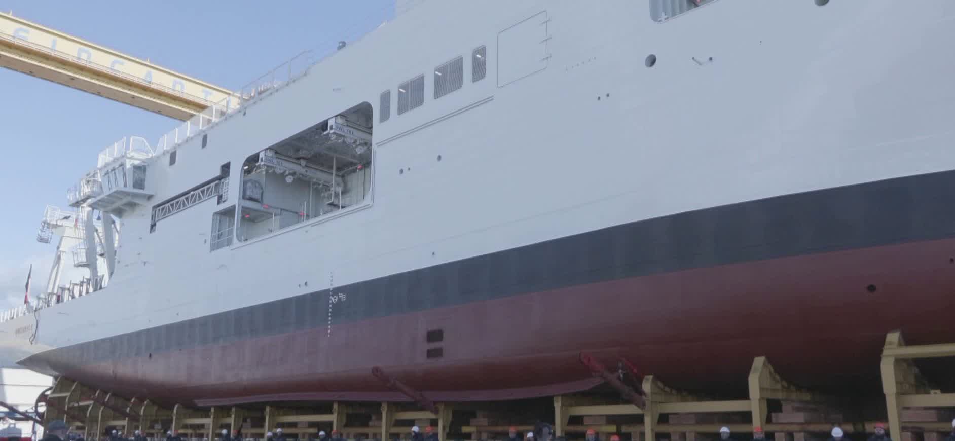 Riva Trigoso, varo tecnico per la nave oceanografica "Quirinale"