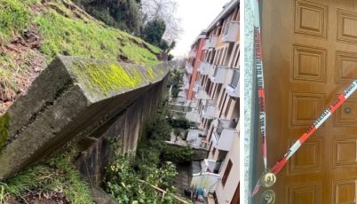 Genova, crollo muraglione: rientrate a casa due delle quattro famiglie sfollate