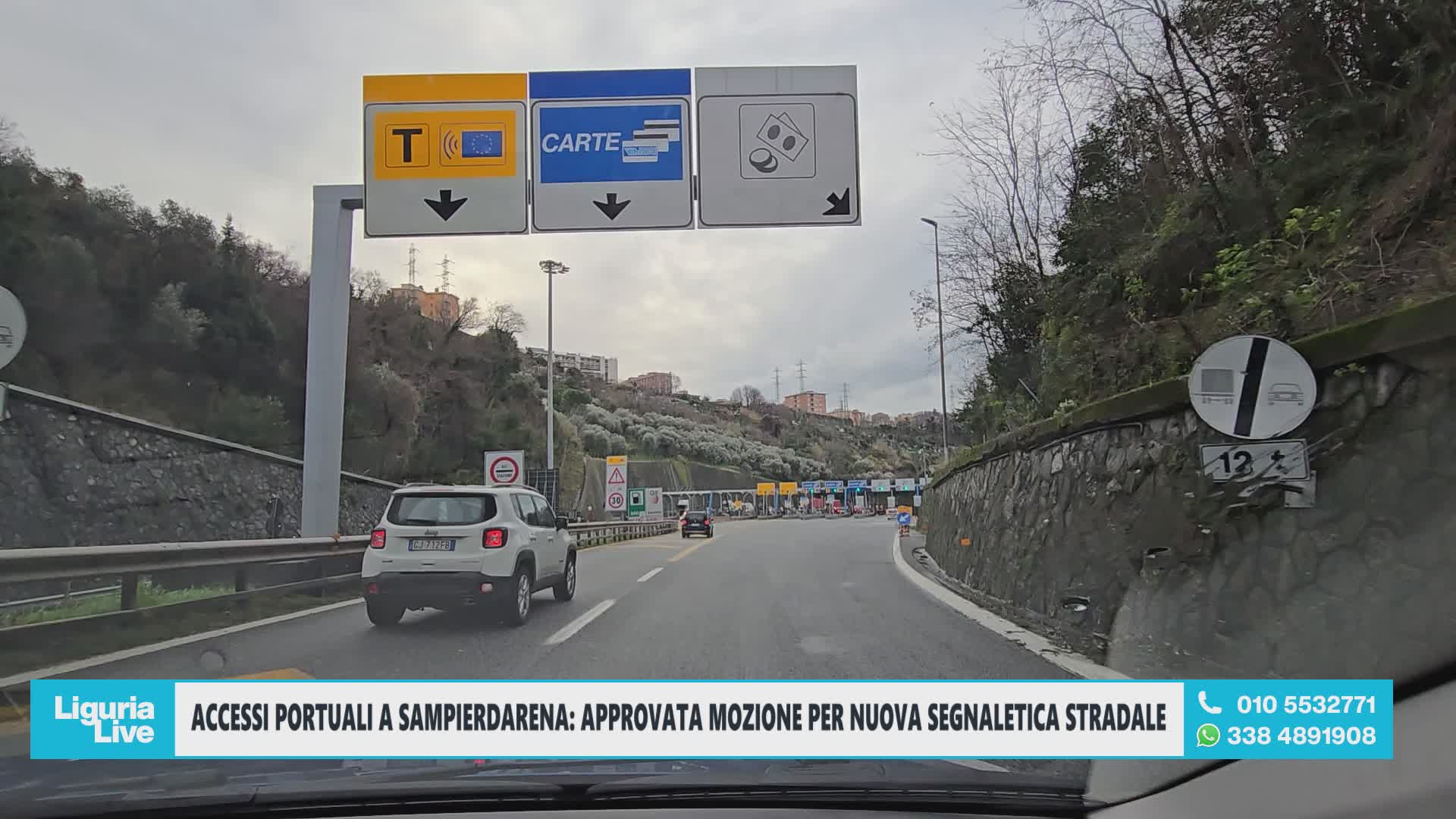 Accessi portuali a Sampierdarena: approvata mozione per nuova segnaletica stradale