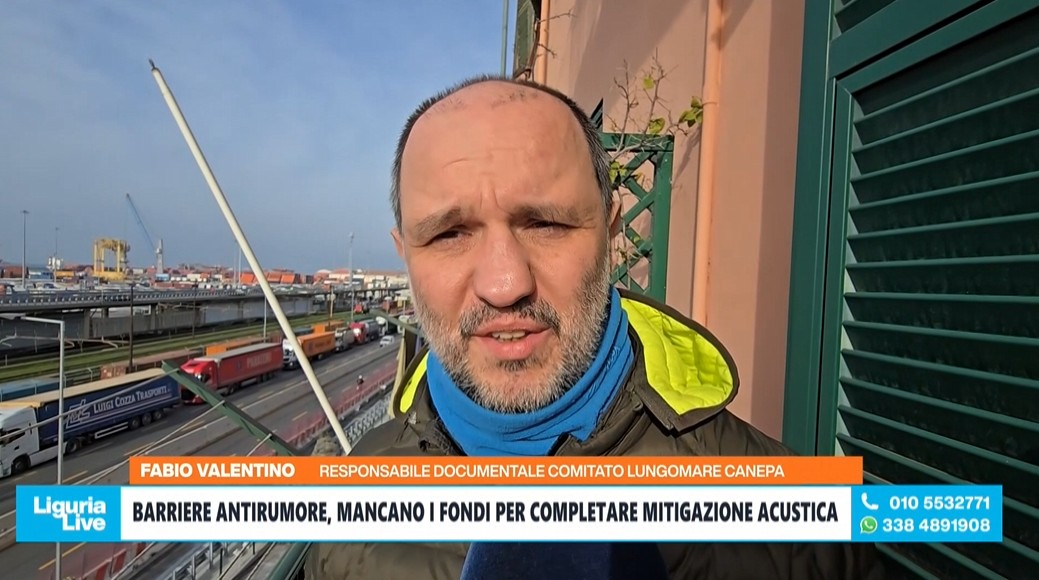 Sampierdarena, barriere antirumore in Lungomare Canepa: “I fondi sono spariti e i residenti restano senza protezioni”