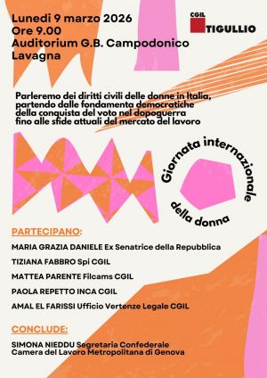 Lavagna, lunedì incontro sui diritti civili delle donne