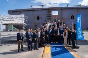 Nuovo traghetto per Venezia: a Piombino la posa della chiglia dell’unità SG120 per Actv