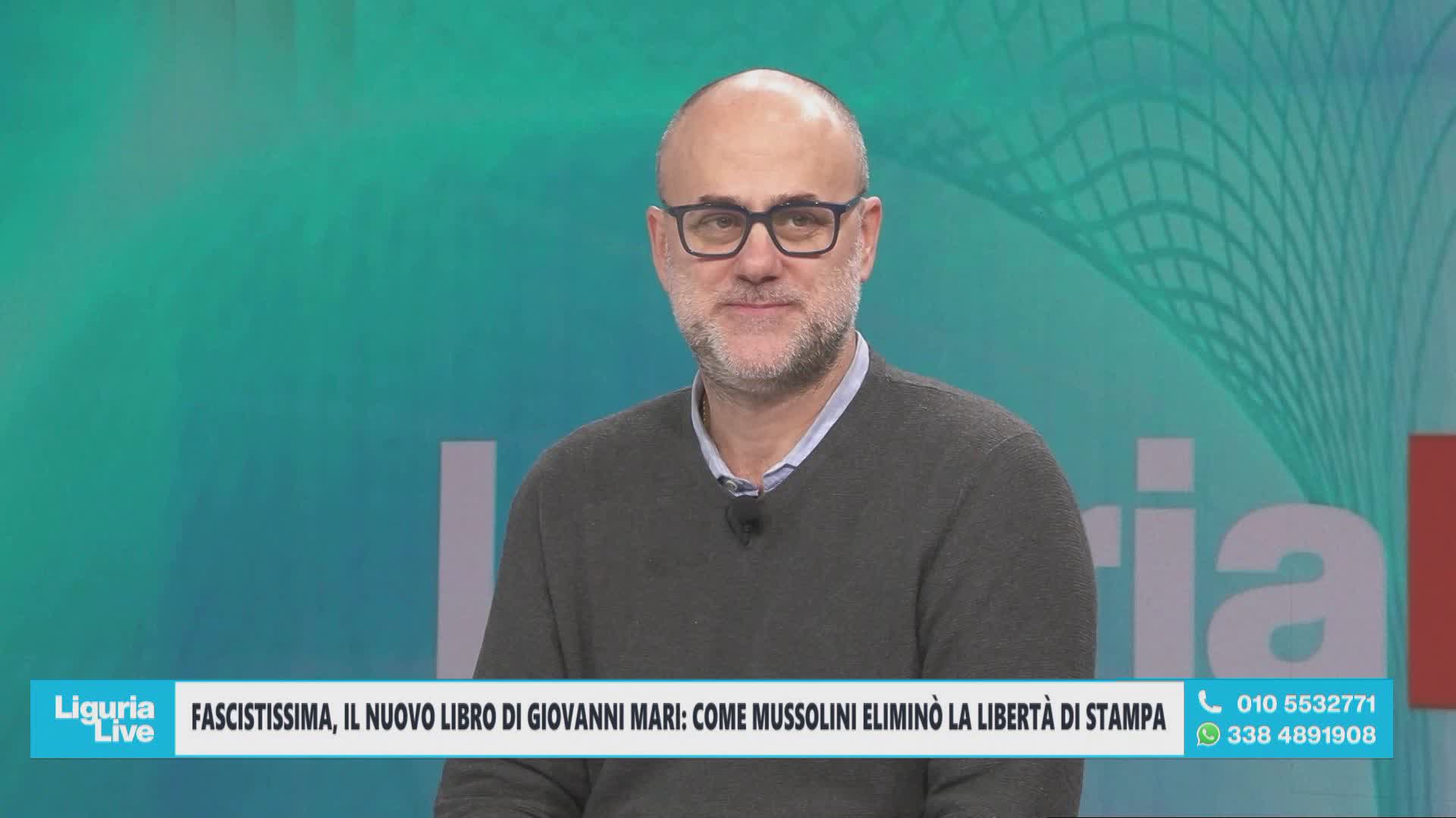 Giovanni Mari a Telenord, racconta il suo libro “Fascistissima”: come Mussolini spense la libertà di stampa nel 1926