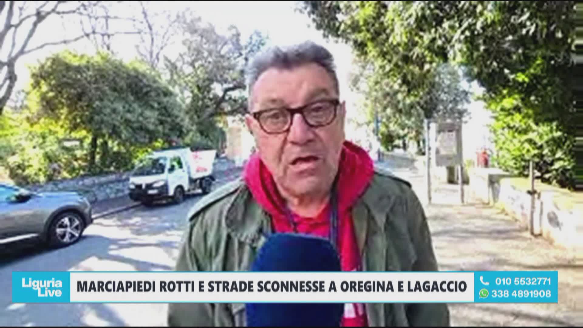 Marciapiedi rotti e alberature: i problemi di Oregina