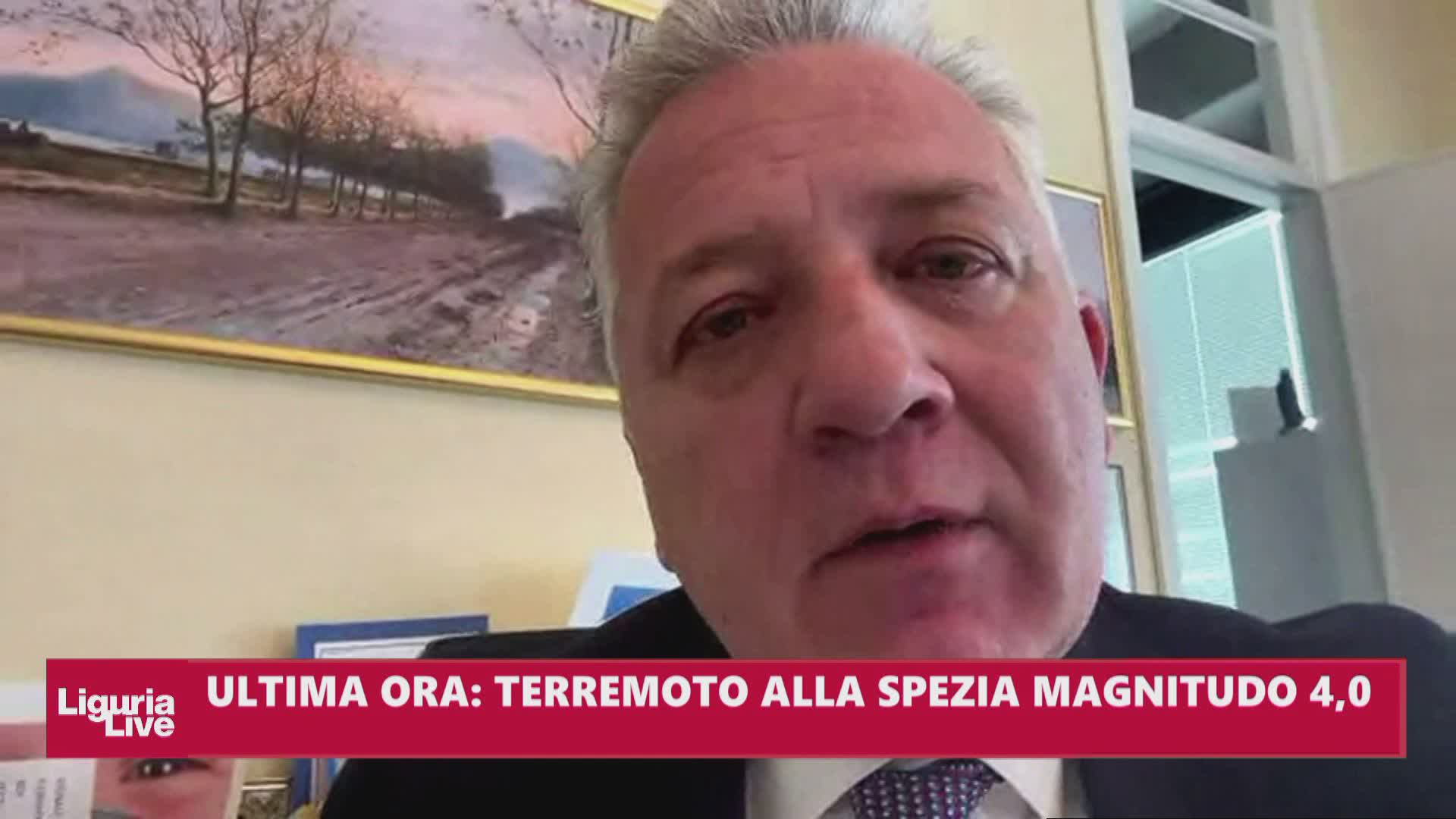 Terremoto tra Liguria e Toscana, Peracchini a Telenord: "Tanta paura, nessun danno"