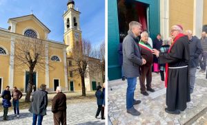 Montoggio, restaurata la chiesa di San Giovanni, Rixi: “Investire nei borghi è una scelta concreta”