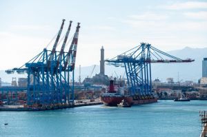 Medov: le operazioni di scarico delle nuove gru al terminal SECH di Genova in un timelapse esclusivo