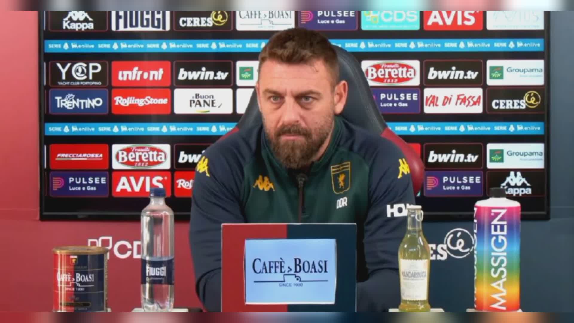 Genoa, De Rossi sorride: “Vittoria gigantesca con coraggio, ma non siamo ancora salvi’’