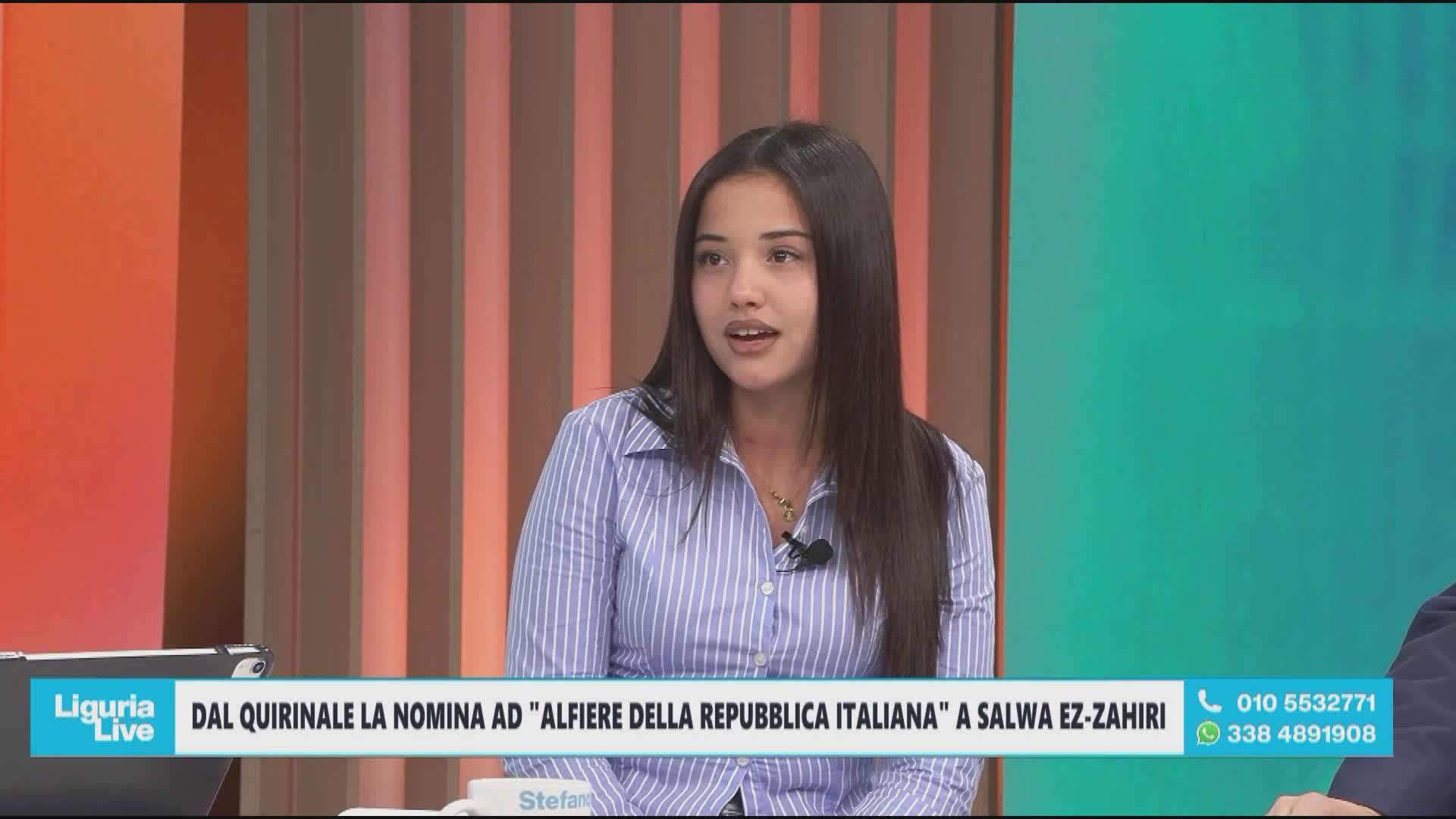 Salwa Ez-Zahiri, alfiere della Repubblica a Telenord: "Voglio dare ad altri bambini quel che a suo tempo ho avuto io"