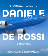 Ita Airways dedica un aereo a De Rossi, simbolo di un Paese che vuole volare