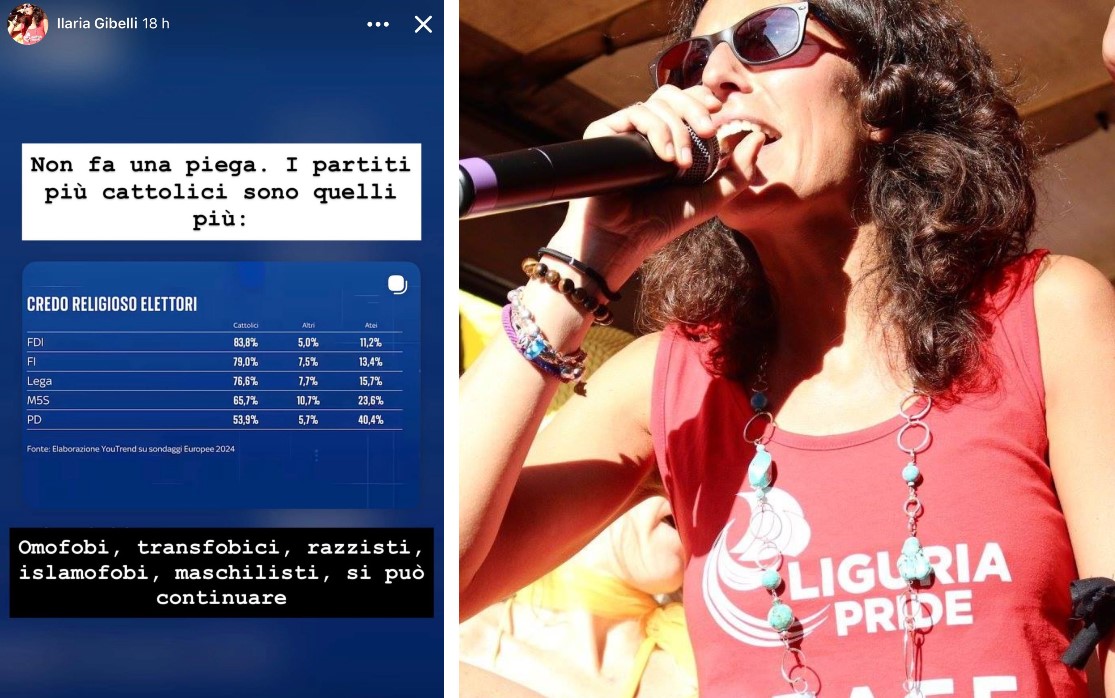 Invettiva anticattolica di Ilaria Gibelli, il centrodestra chiede la revoca del contratto alla consulente LGTBQIA+ del Comune
