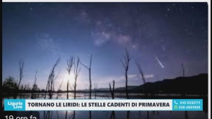 Tornano le Liridi, stelle cadenti di primavera: ne parla a Telenord Enrico Giordano, direttore dell'Osservatorio di Genova