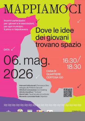 Mercoledì prende il via "Mappiamoci", percorso partecipativo rivolto ai giovani