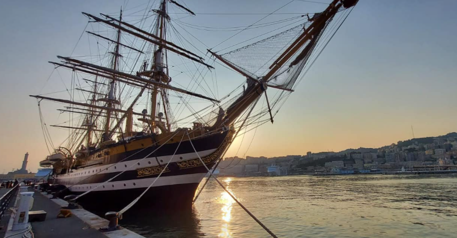 L'Amerigo Vespucci è tornata a Genova, da oggi è visitabile. Sabato ripartirà verso il Nord America