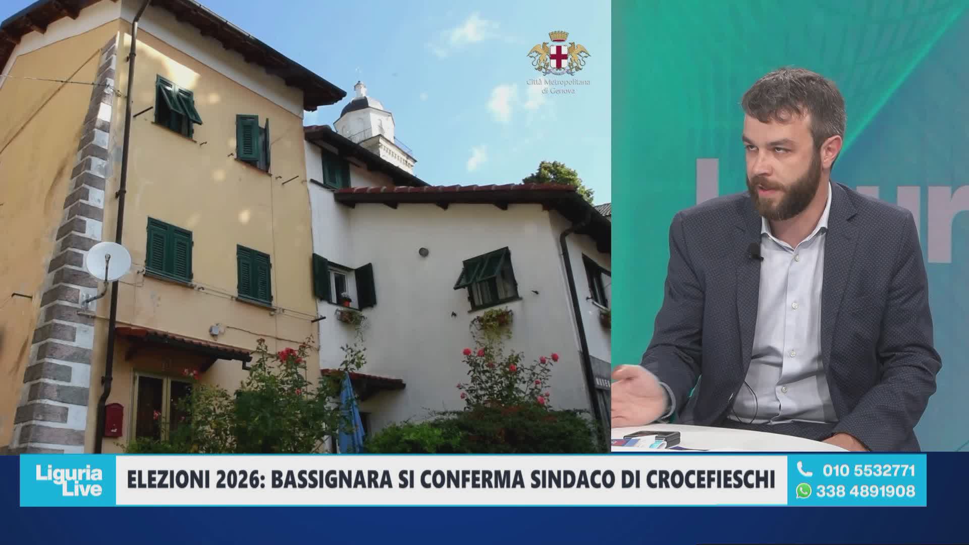 Bassignana, riconfermato sindaco di Crocefieschi, a Telenord: “L’entroterra non può essere lasciato solo"