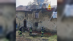 Tiglieto, incendio in un mulino abbandonato per cause da accertare
