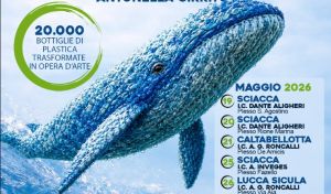 “La Balena” conclude il tour nelle scuole dell’agrigentino: arte e riciclo per la sostenibilità