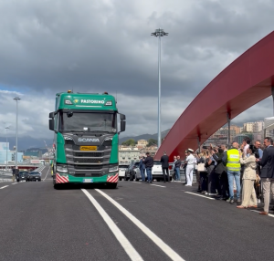 Genova, entra in funzione il nuovo Ponte del Papa: fino a mille camion al giorno fuori da Lungomare Canepa
