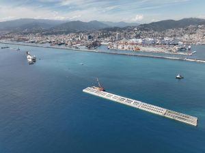 Nuova Diga Foranea di Genova: superato il primo chilometro, posato il 23° cassone