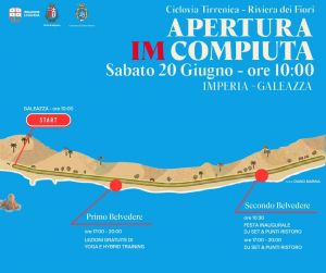 Imperia, ciclabile Riviera dei Fiori: sabato 20 apre il tratto Diano-Oneglia, con l'"IM-Compiuta" 48 km da Andora a Ospedaletti