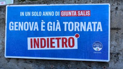 FdI lancia la campagna 'Genova è già tornata indietro'