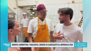 Genova-Argentina: il campione del mondo albiceleste Nicolas Tagliafico in visita a Genova ai parenti