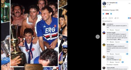 Sampdoria, il post per la Coppa Italia 1989 diventa uno sfogatoio dei tifosi, esasperati dal primo 'colpo': uno svincolato reduce da un infortunio