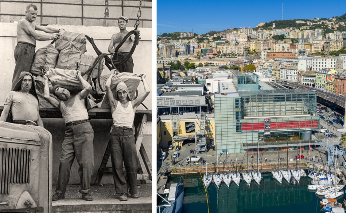 Al Galata Museo del Mare la mostra fotografica per gli 80 anni della CULMV: un viaggio nella storia dei camalli
