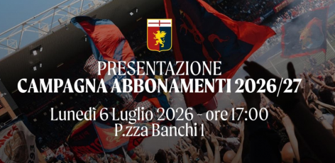 Genoa, lunedì il lancio della campagna abbonamenti. Ekhator saluta: "Otto anni indimenticabili"