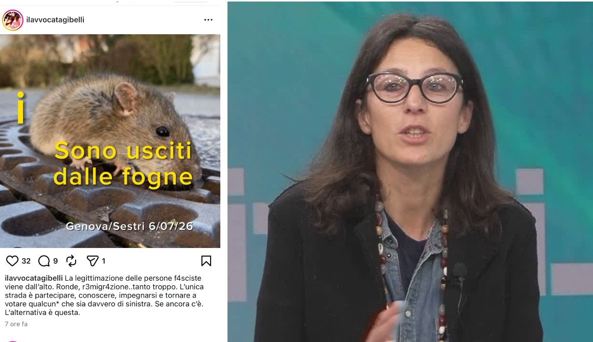 Genova, Gibelli consulente LGTBQIA+ del Comune, contro i cittadini che hanno manifestato per la sicurezza: "Sono usciti dalle fogne"