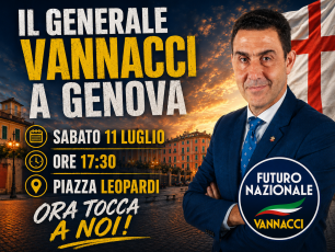 Genova, spostata la sede del comizio di Roberto Vannacci