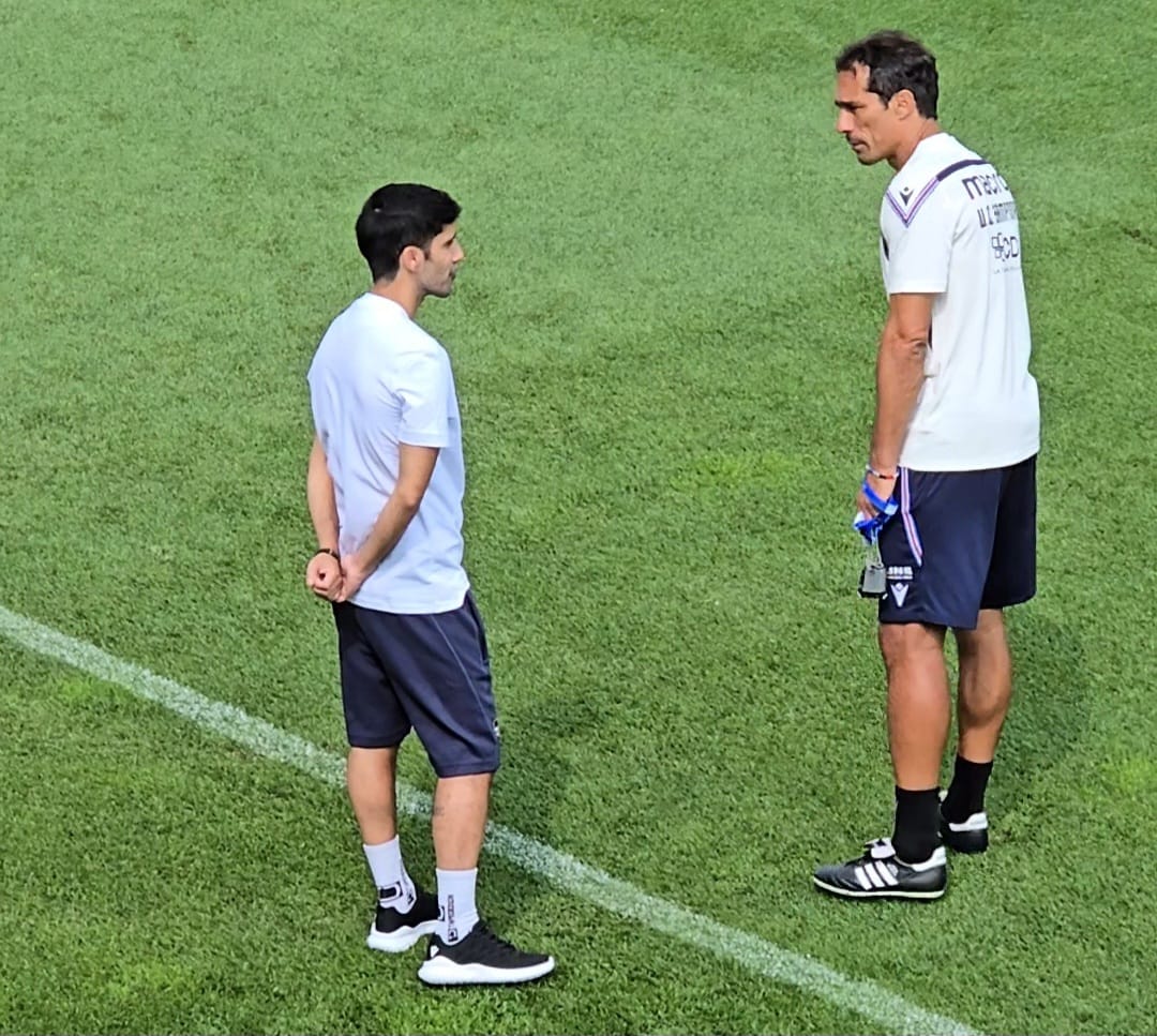 Sampdoria, allenamento con torneo a squadre. Il ds Branco raggiunge il ritiro 