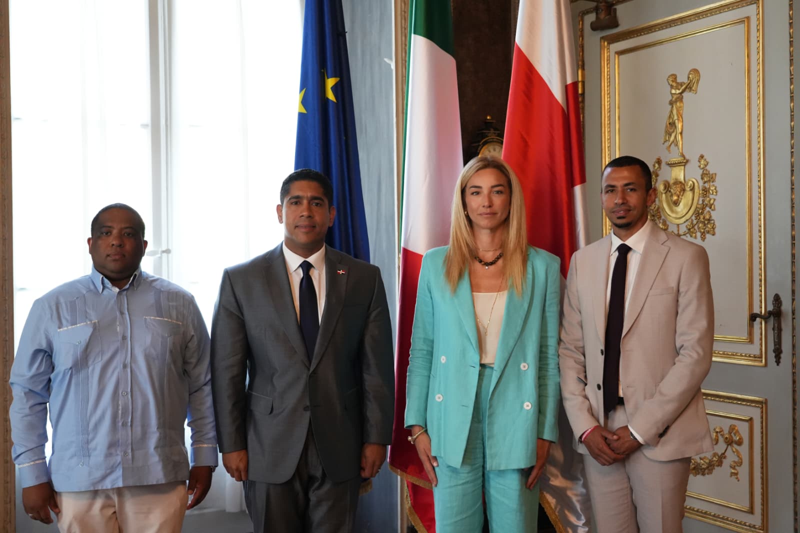 Genova, Silvia Salis riceve il console generale della Repubblica Dominicana