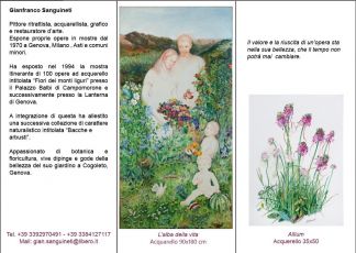Arenzano: 'la Natura è Arte', il pittore Sanguineti in mostra al centro polivalente fino al 26 luglio 