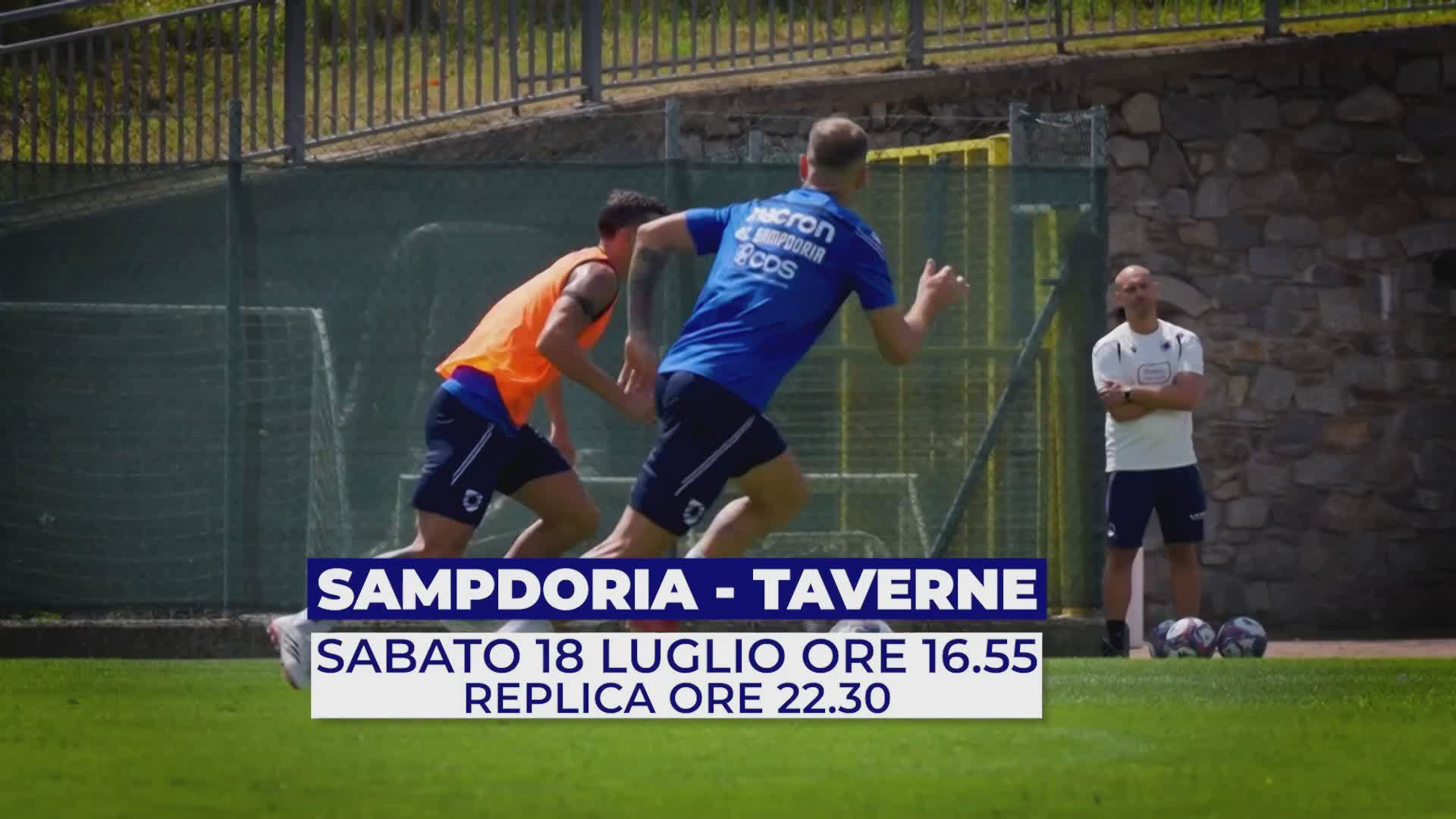 Sampdoria-Taverne in diretta esclusiva su Telenord e telenord.it sabato dalle 16,55 con replica alle 22,30