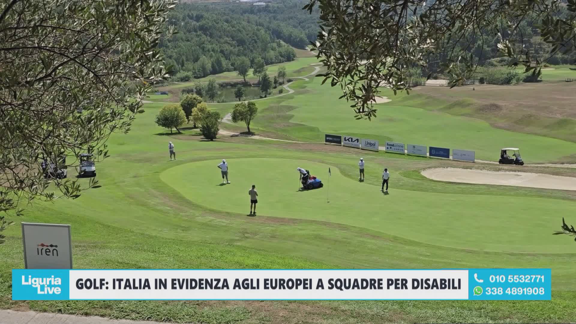 Golf paralimpico, Italia protagonista agli Europei a squadre di Cogoleto: a Telenord il punto sull'evento