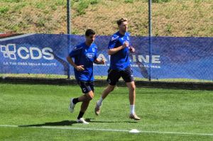 Sampdoria, prime corse in campo per Ravanelli e Lauritsen (VIDEO)
