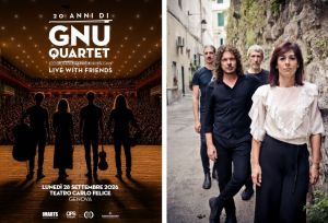 GnuQuartet festeggia 20 anni al Carlo Felice con superospiti come De Gregori, L'Aura, Fabi, Bersani e Cristicchi