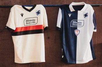 Sampdoria: presentate le maglie alternative, omaggio a Sampierdarenese e Andrea Doria