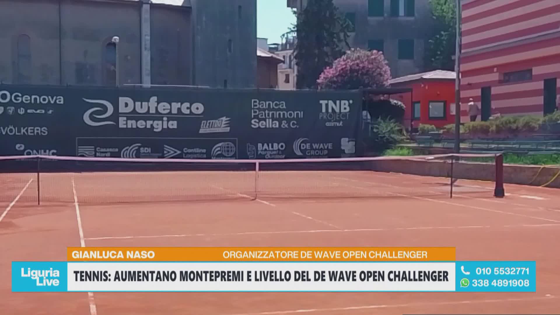 Tennis, aumenta il montepremi del "De Wave Open Challenger"
