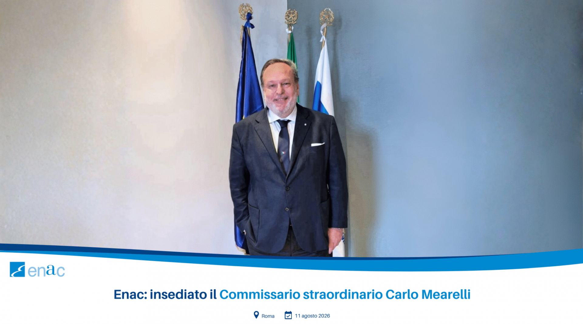 Carlo Mearelli alla guida dell’Enac: insediato il nuovo Commissario straordinario