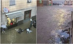 Temporali su Genova e Tigullio, strade allagate a Chiavari e Lavagna. Salvato uomo bloccato nel proprio furgone