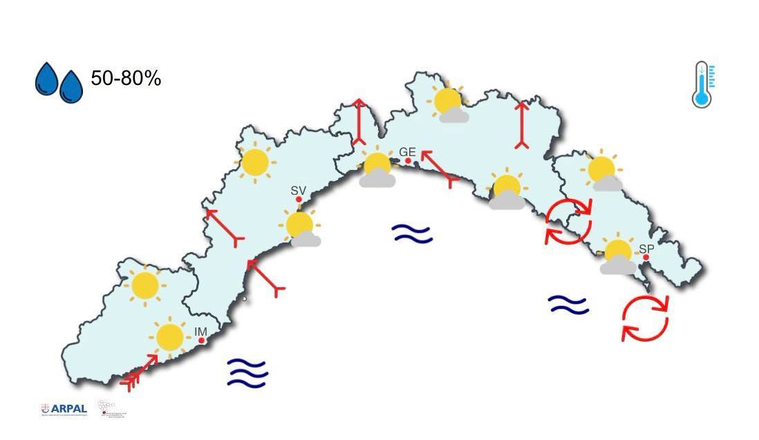 Maltempo Liguria, Arpal anticipa chiusura allerta gialla sul Levante ligure
